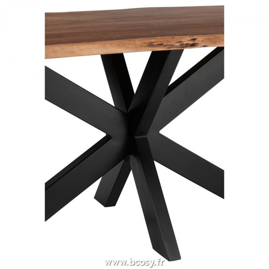 Jolipa J Line Jline Table A Manger Gerard Acacia Bois Marron