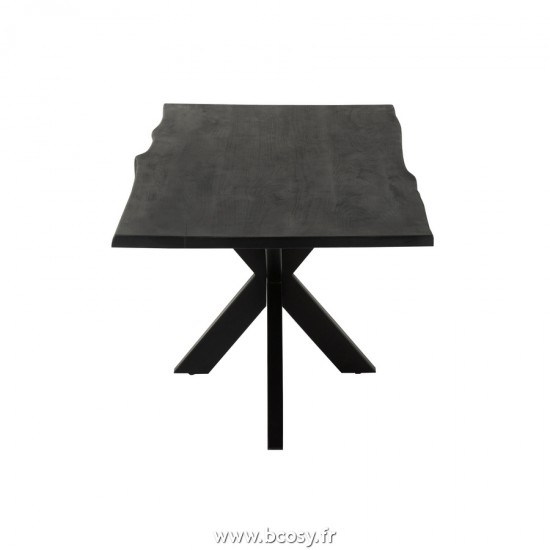J-Line tables a manger de repas Jolipa J Line Jline Table À Manger Gerard Manguier Bois Noir