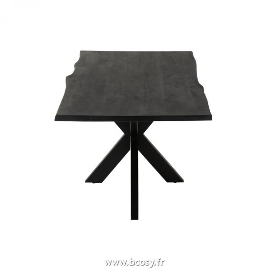 J-Line tables a manger de repas Jolipa J Line Jline Table À Manger Gerard Grande Manguier Bois Noir
