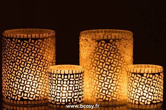 J-Line Fotoforo Patrono Vidrio Gris