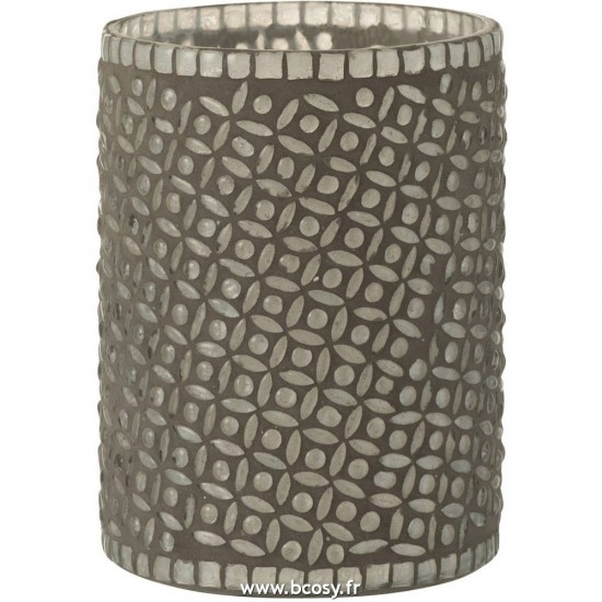 J Line Photophore Motifs Verre Gris 17 Jline 2482 by Jolipa 2482