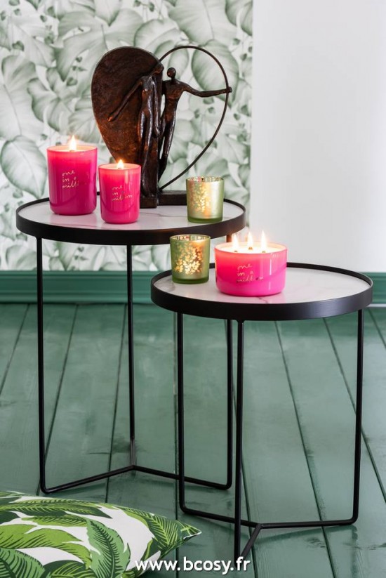 Jolipa Jline Couple Dans Demi Cœur Resine Marron Fonce