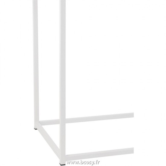 Jolipa J Line Jline Console Zigzag Bois Metal Naturel Blanc