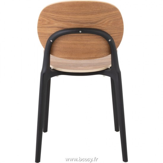 Jolipa J Line Jline Chaise Basic Polyester Vernis Naturel