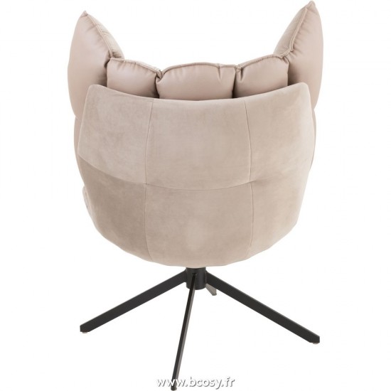 Jolipa J Line Jline Chaise Relax Coussins Sur Cadre Textile Metal Gris Clair