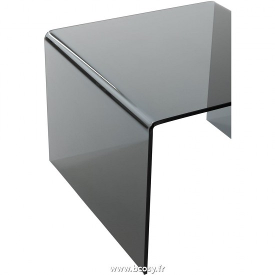 Jolipa J Line Jline S 2 Table Gigogne Verre Noir