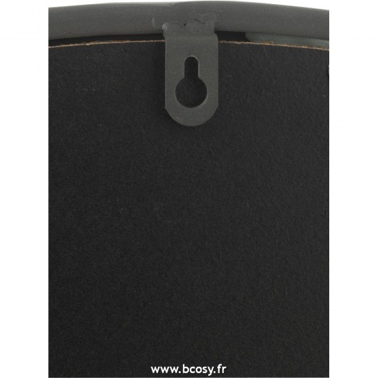 J-Line miroirs Jolipa J Line Jline Miroir Rond Noir Mat Medium