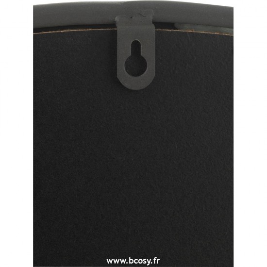 J-Line miroirs Jolipa J Line Jline Miroir Rond Noir Mat Large