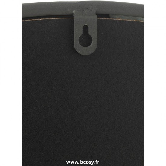 J-Line miroirs Jolipa J Line Jline Miroir Rond Noir Mat Extra Large