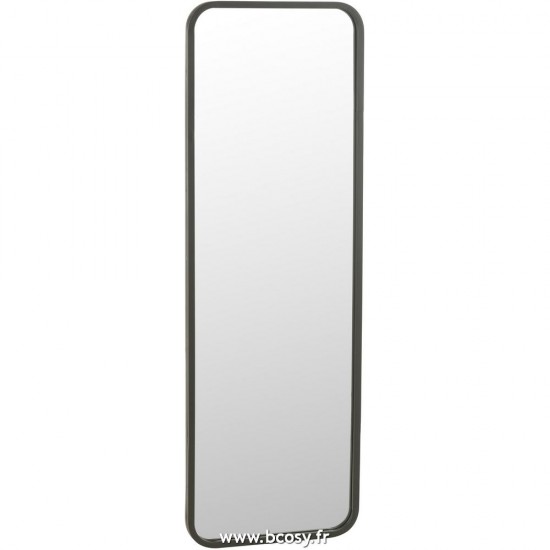 J Line Miroir Rectangulaire Noir Mat L40xB3xH120 cm Jline 25576 by Jolipa 25576
