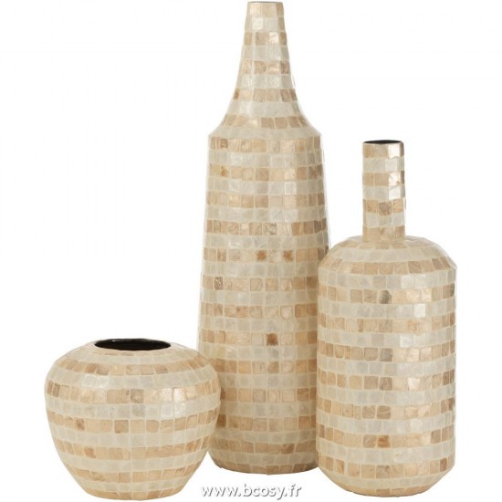 J-Line vases Jolipa J Line Jline Vase Long Mosaique Bambou