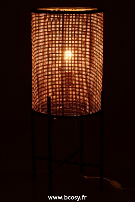 J-Line Lampadaires Lampes Raides Debouts Sur Pied De Sol Jolipa J Line Jline Lampadaire Bambou Metal Naturel