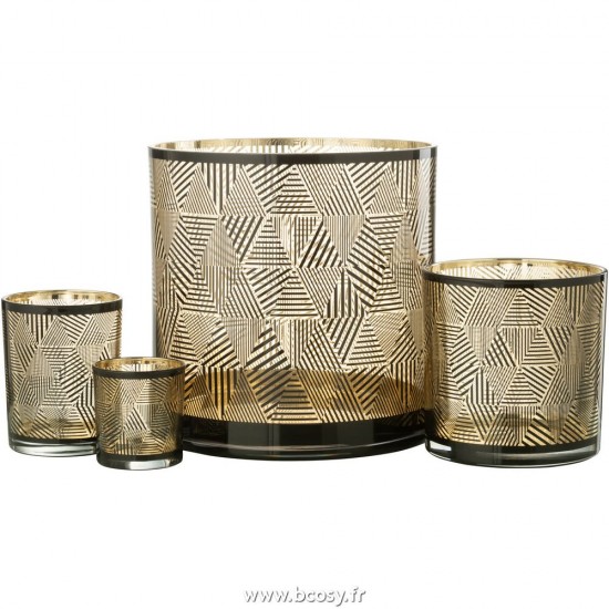 Jolipa J Line Jline Phosphore Triangles Raye Verre Brun Large