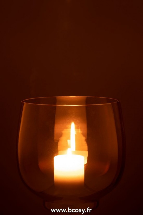 J-Line photophores Jolipa J Line Jline Phosphore Rond Verre Fume Jaune Argent Large