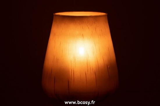 J-Line photophores Jolipa J Line Jline Phosphore Verre Antique Brun Large