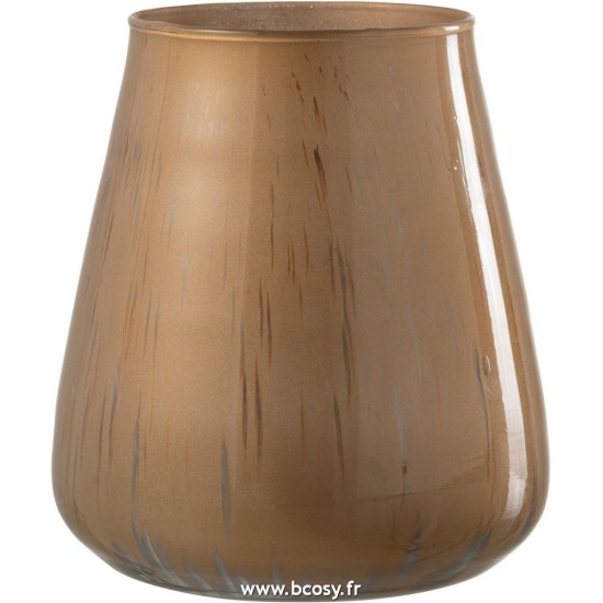 J Line Phosphore Verre Antique Brun Large L15xB15xH16 cm Jline 26644 by Jolipa 26644