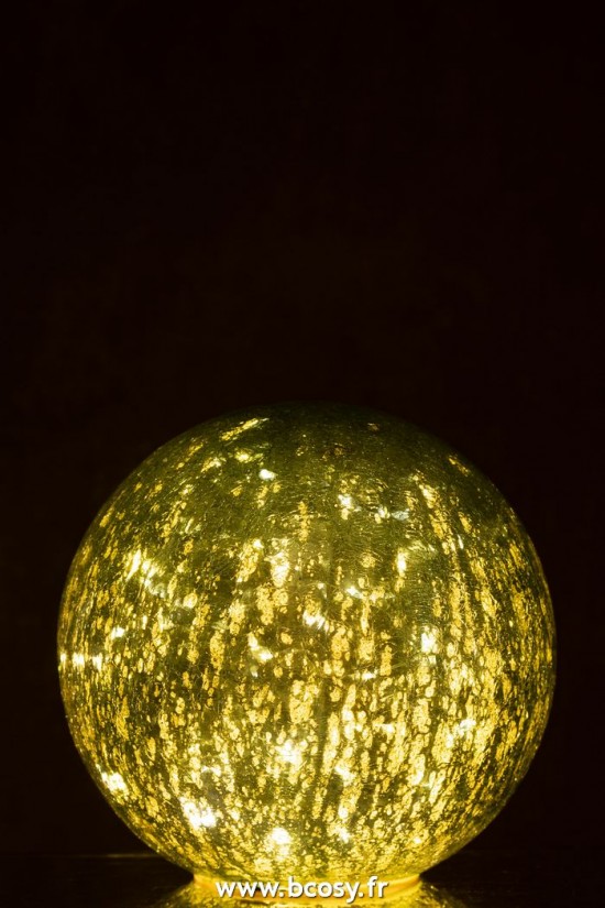 J-Line boules balles Jolipa J Line Jline Boule Led Verre Vert Large