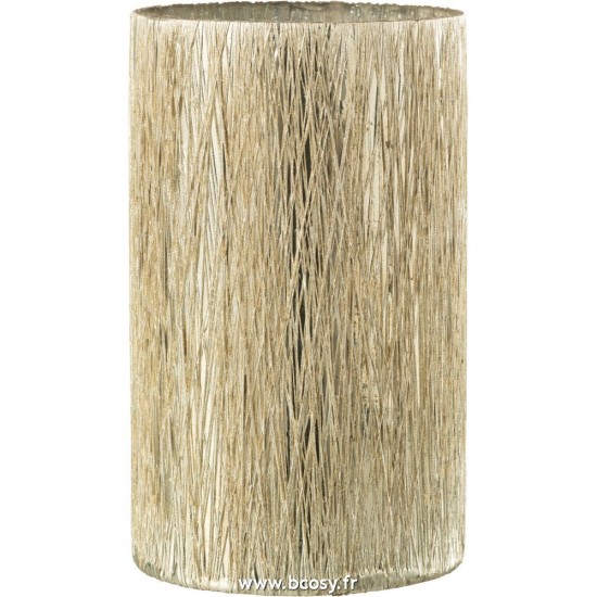 J Line Phosphore Verre Argent Large L12xB12xH21 cm Jline 26781 by Jolipa 26781