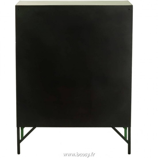 J-Line armoires avec portes Jolipa Jline Armoire 9 Portes Metal Vert