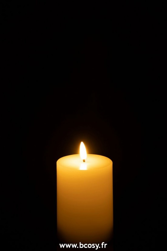 J-Line bougies Jolipa J Line Jline Bougie Led Blanc Small