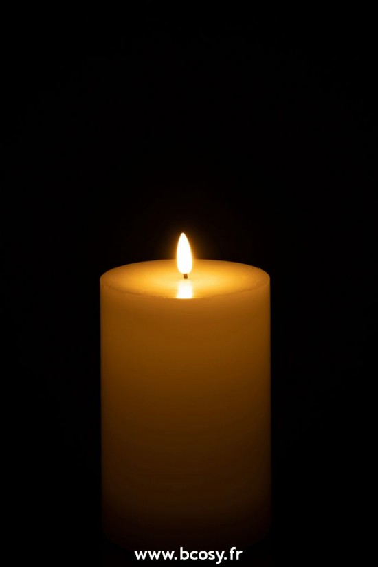 J-Line bougies Jolipa J Line Jline Bougie Led Blanc Medium