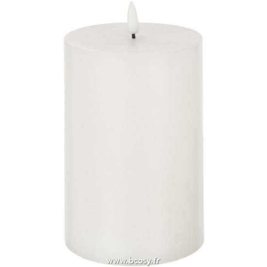 J Line Bougie Led Blanc Medium L10xB10xH18 cm Jline 26945 by Jolipa 26945