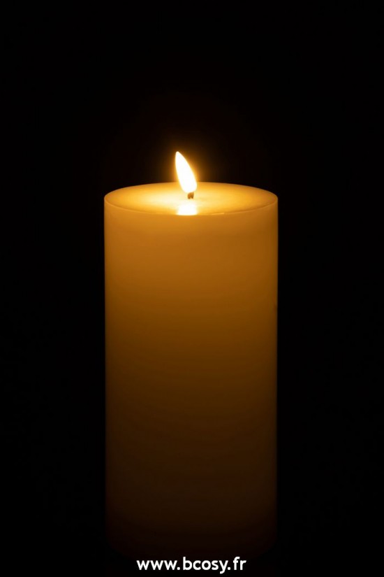 J-Line bougies Jolipa J Line Jline Bougie Led Blanc Large