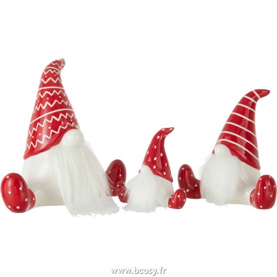 J-line 27013 Jolipa JLine figurines pere noel ou bonhomme de neige