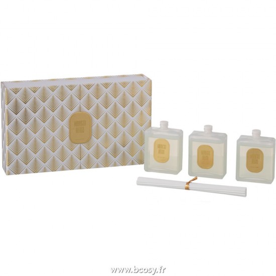 J Line Huile Parfumee Midnight Deluxe Rainbow Reef 3X50Ml Blanc Or L23xB5xH13 cm Jline 27036 by Jolipa 27036