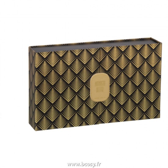 J-Line diffuseurs de parfums Jolipa J Line Jline Huile Parfumee Midnight Deluxe Sapphire Amber Tea 3X50L Noir Or