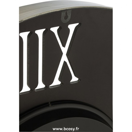 J-Line horloges murales Jolipa J Line Jline Horloge Ronde 4 Chiffres Romains Engrenage Metal Antique Cuivre