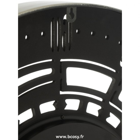 J-Line horloges murales Jolipa J Line Jline Horloge Ronde Secondes Engrenage Metal Antique Cuivre Small