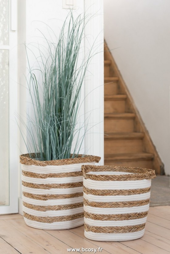 Jolipa Jline Herbes En Pot Plastique Bleu Vert Extra Large