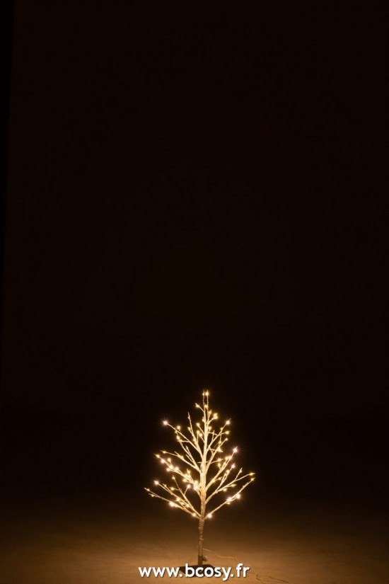 J-Line arbres sapins de noel sur pied Jolipa J Line Jline Arbre Denude Led Metal Argent Small