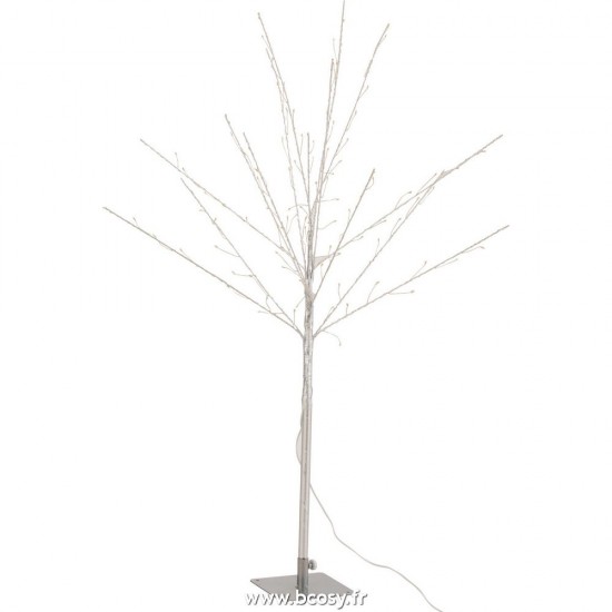 J Line Arbre Denude+Led Metal Argent Medium L55xB55xH100 cm Jline 27501 by Jolipa 27501