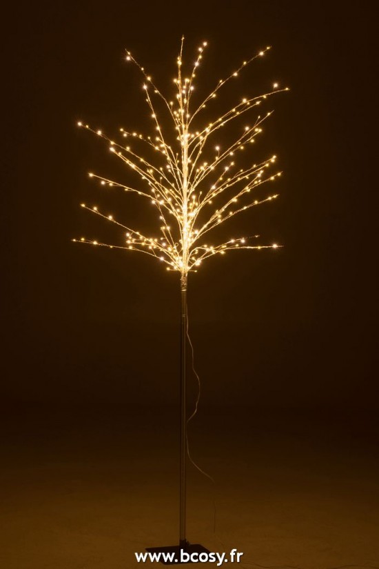 J-Line arbres sapins de noel sur pied Jolipa J Line Jline Arbre Denude Led Metal Argent Large
