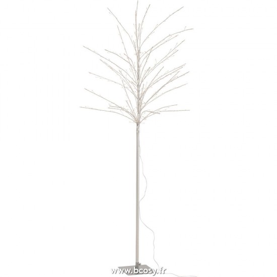 J Line Arbre Denude+Led Metal Argent Large L75xB75xH180 cm Jline 27502 by Jolipa 27502