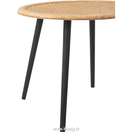 J-Line tables d appoint bouts de canapé Jolipa J Line Jline Set De Deux Table D Appoint Bamboo Naturel