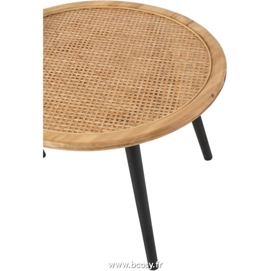Jolipa J Line Jline Set De Deux Table D Appoint Bamboo Naturel