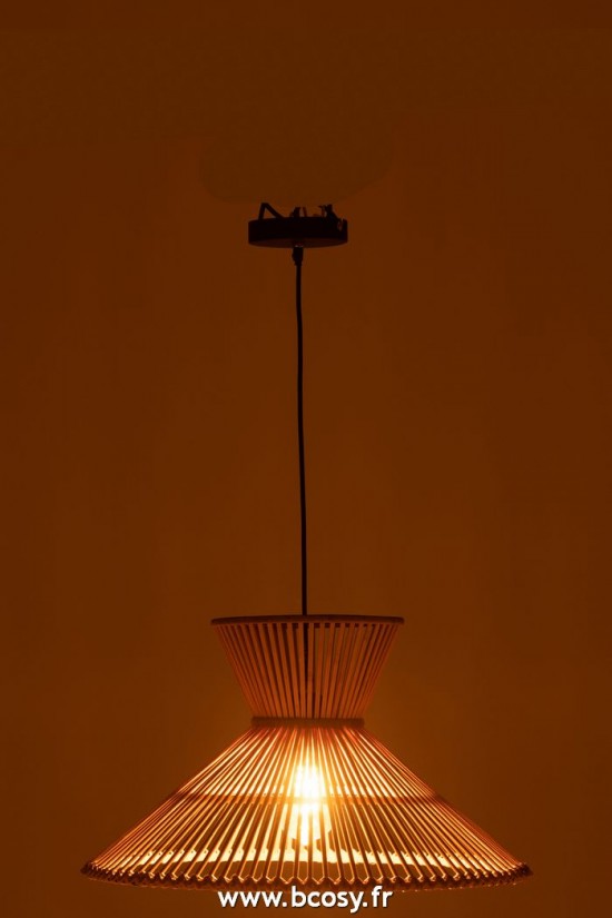 J-Line lampes suspendues suspensions pendantes Jolipa J Line Jline Suspension Luminaire A Couche Bamboo Naturel Small