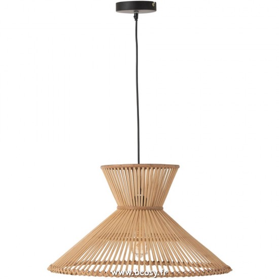 J Line Suspension Luminaire A Couche Bamboo Naturel Small L53xB53xH30 cm Jline 28739 by Jolipa 28739