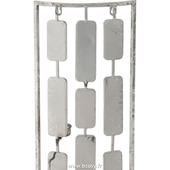 Jolipa J Line Jline Wanddeco Photophore Metal Miroir Gris Small