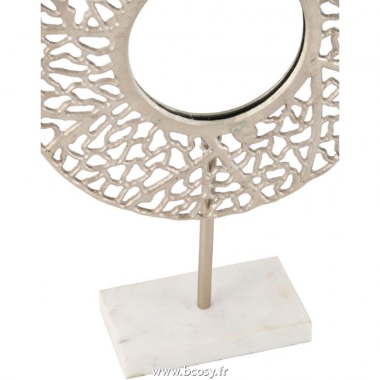 J-Line miroirs a maquillage Jolipa J Line Jline Miroir Corail Base Marbre Metal Champagne