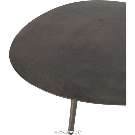 Jolipa J Line Jline Table De Salon Goutte Aluminium Fer Noir Large