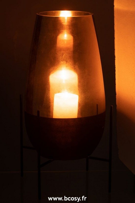 J-Line vases Jolipa J Line Jline Vase Milan Verre Or Noir