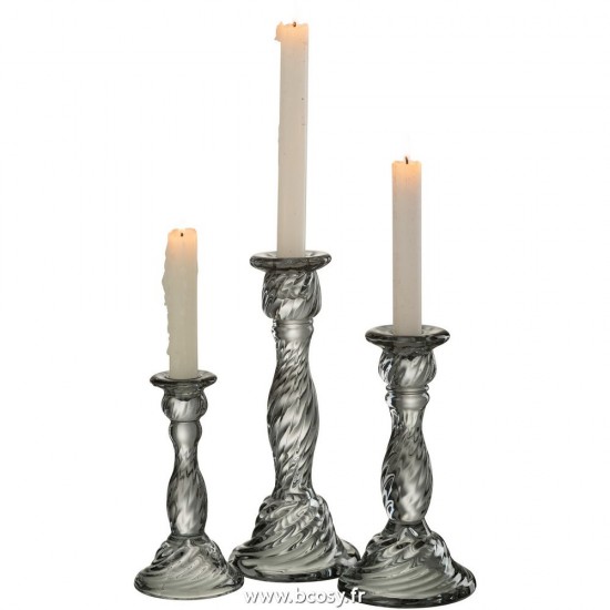 Jolipa J Line Jline Chandelier Nono Verre Gris Large