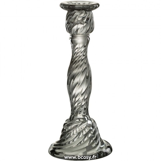 J Line Chandelier Nono Verre Gris Large L11xB11xH25 cm Jline 29006 by Jolipa 29006