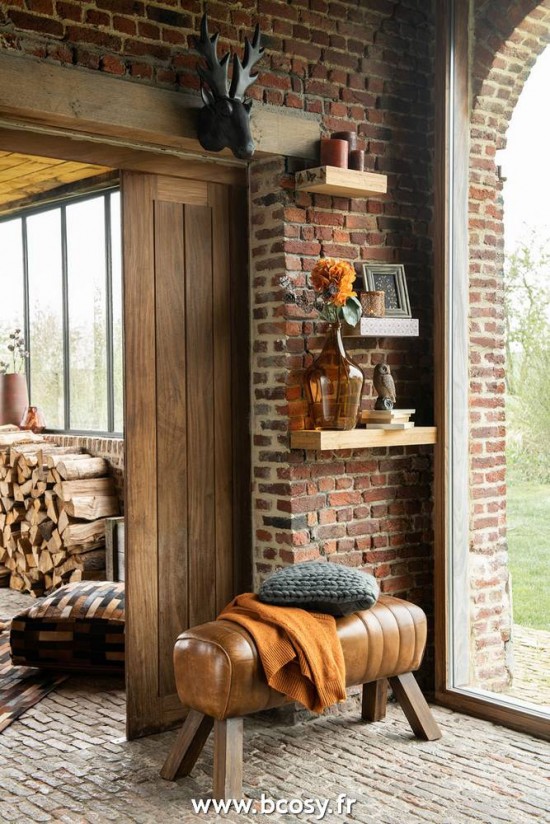 J-Line Vela Cilindro Braun M 48H