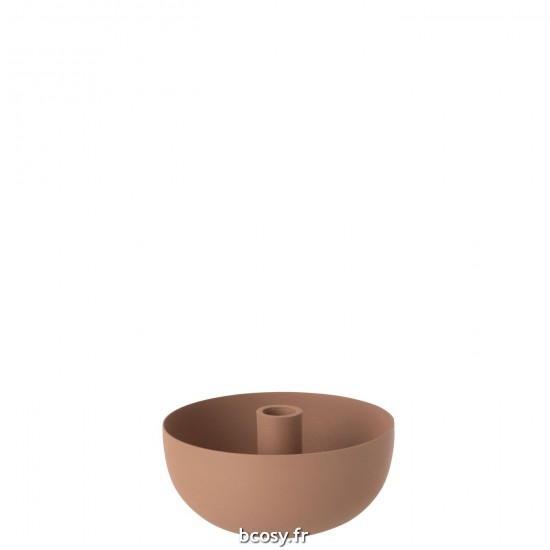 J Line Photophore Bol Acier Vieux Rose Large L16xB16xH8 cm JLine 30072 by Jolipa 30072.