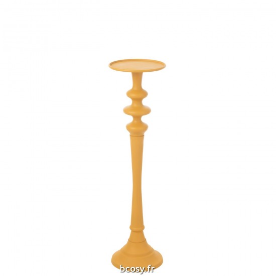 J Line Photophore Haut Aluminium Ocre Small L24xB24xH84 cm JLine 30082 by Jolipa 30082.